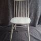 Chaise scandinave dossier barreaux