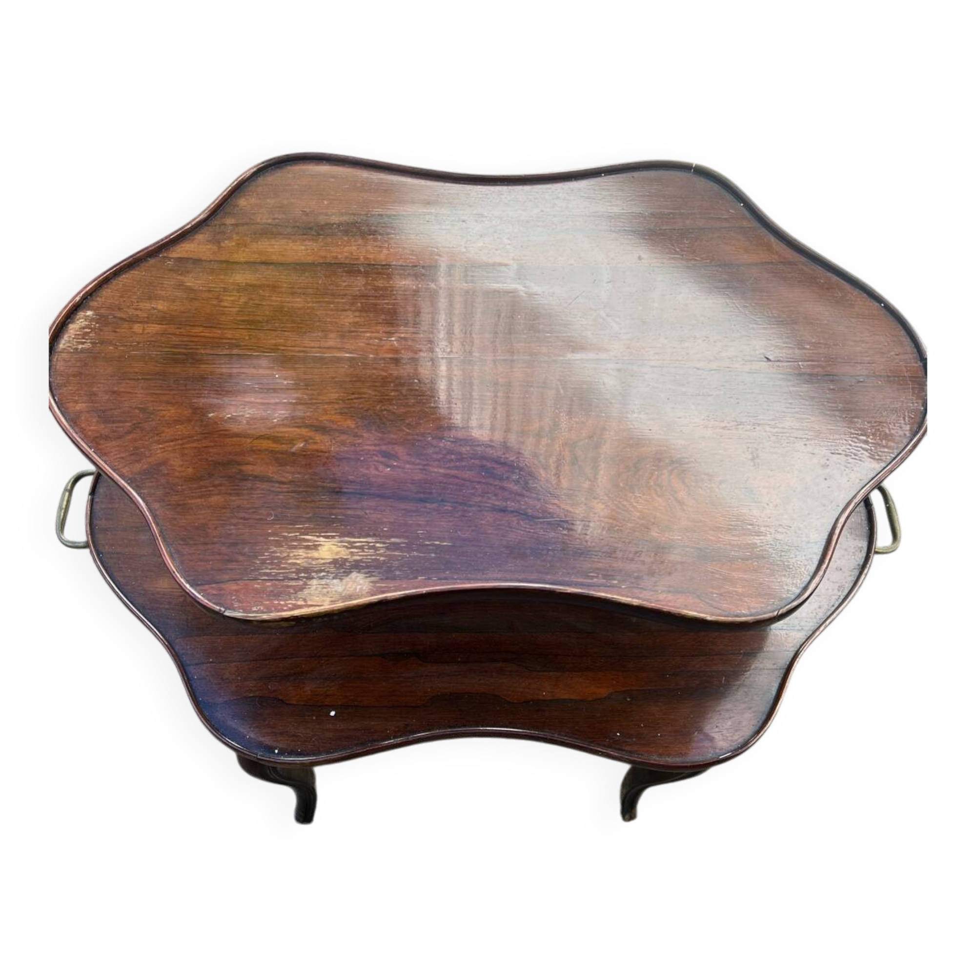 English tea serving table from the period.