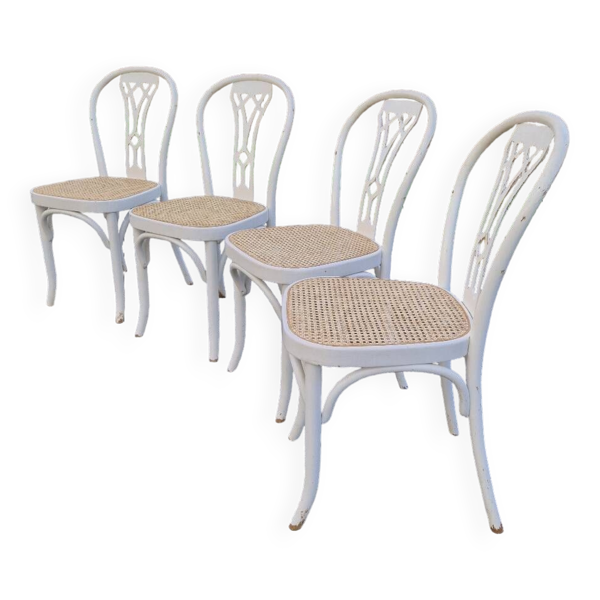 Lot de 4 chaises bistrot vintage
