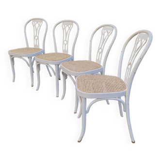 Lot de 4 chaises bistrot vintage