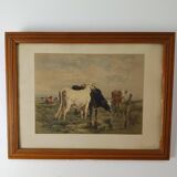 Illustration tableau ancien