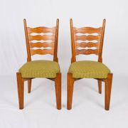 Pair of chairs by Guillerme and Chambron for Your House, France, 1950s