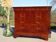 Antique mahogany chest of drawers with white marble.