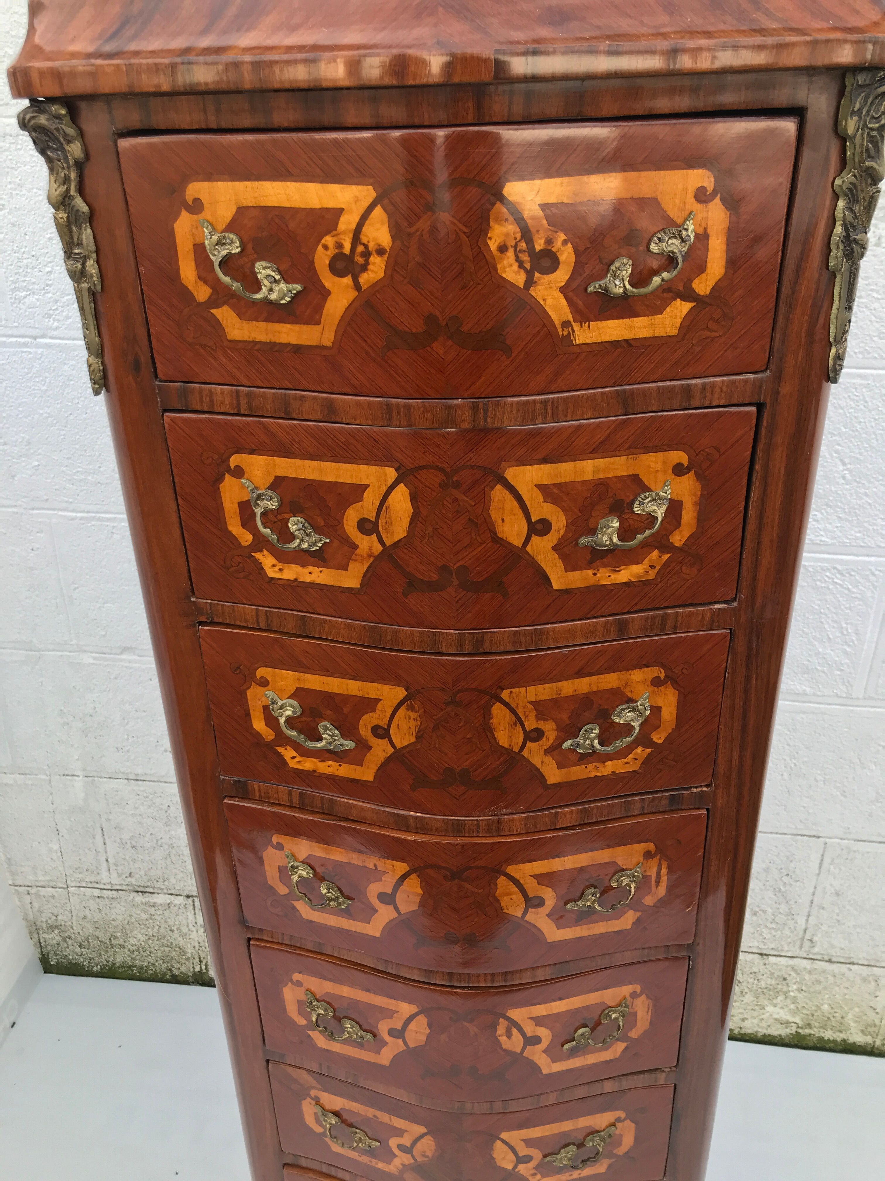 Semainier marqueterie  style louis xv