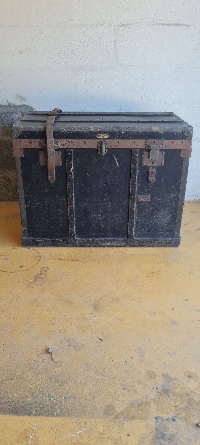 Old travel trunk
