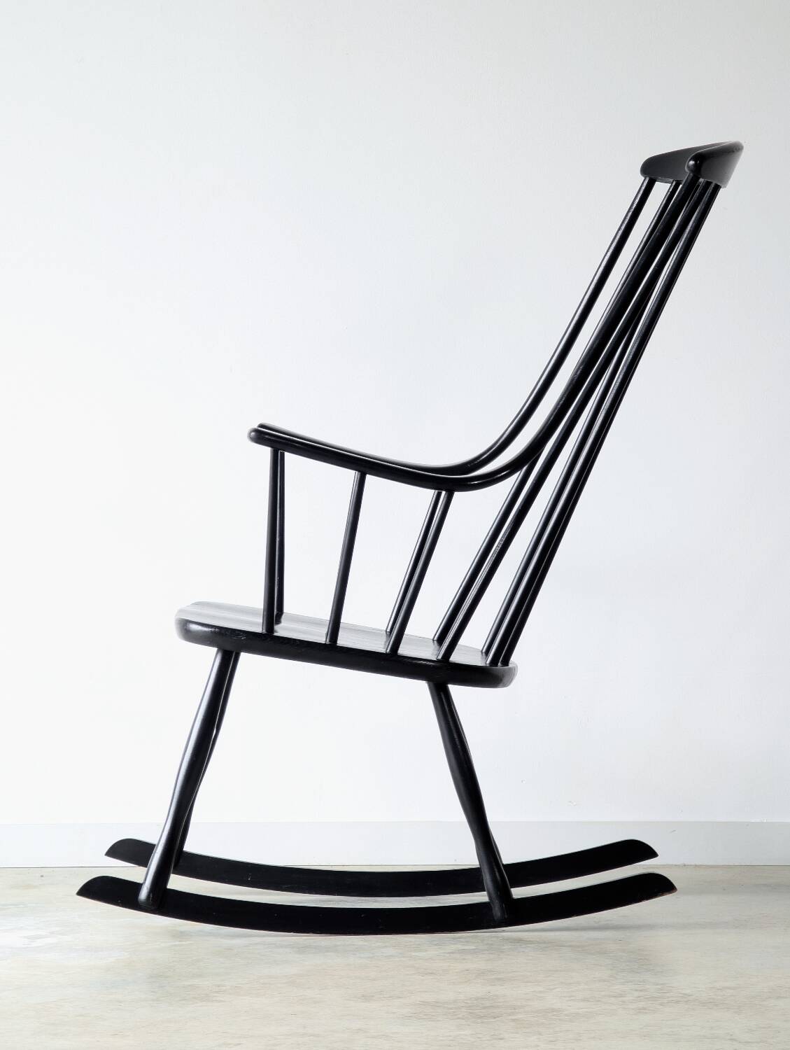 Vintage rocking chair Grandessa, Lena Larsson edition Nesto, 1960.