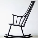 Vintage rocking chair Grandessa, Lena Larsson edition Nesto, 1960.