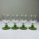 4 verres vintage vert