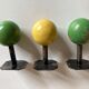 Patères boules en bois 1950 La Samaritaine