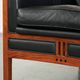 Stylish cowhide Art Deco design armchair
