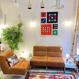 Banquette chauffeuse simple terracotta