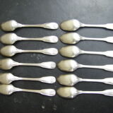 Set of twelve teaspoons Argental