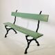 Former cast-iron garden bench, France