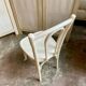Chaise bistrot en hêtre cintré blanc