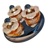 Murano glass ceiling lamp by Albano Poli for Poliarte 1970s