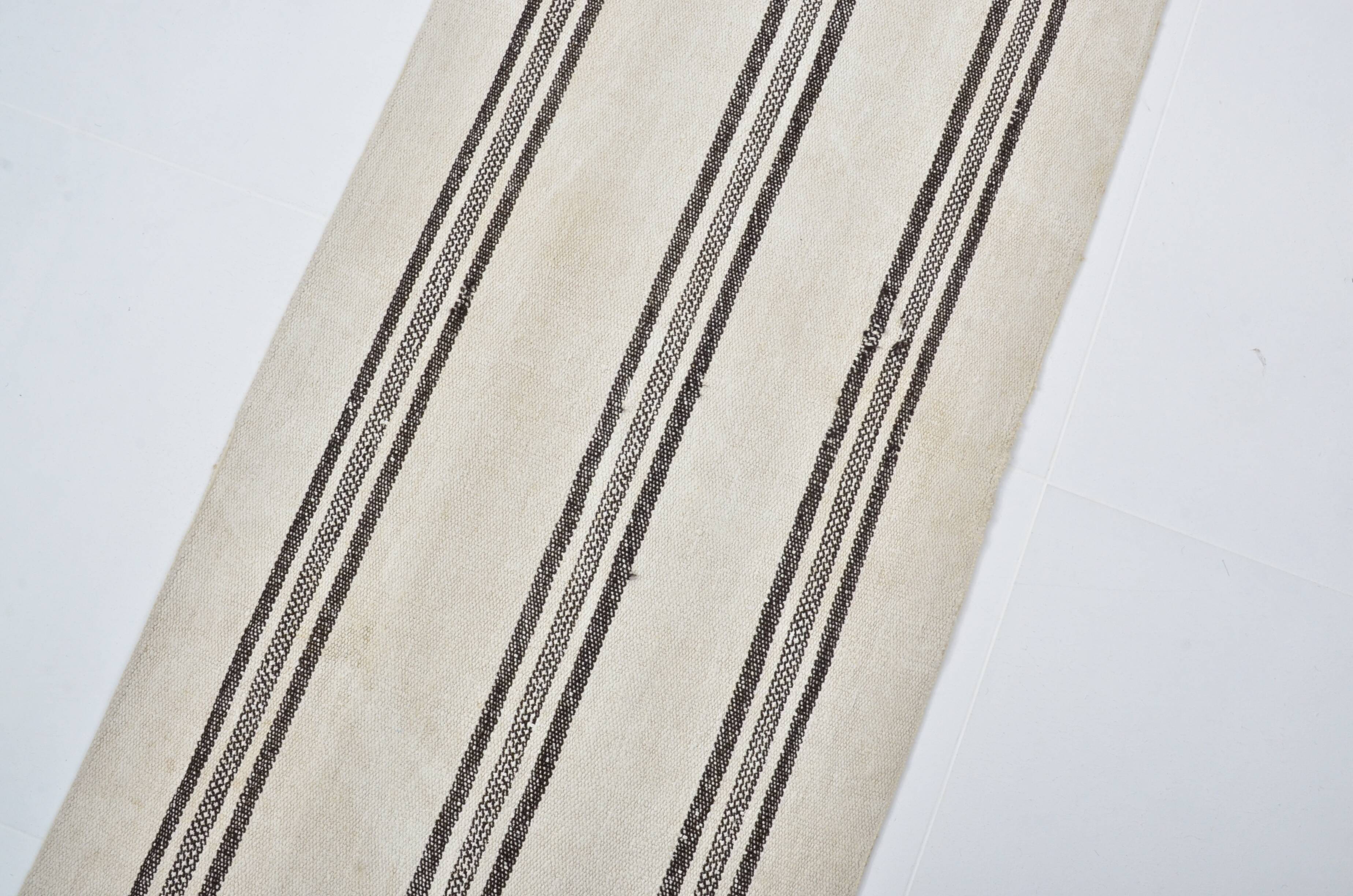 Turkish Handmade Vintage Hmep Runner Rug sku 3391