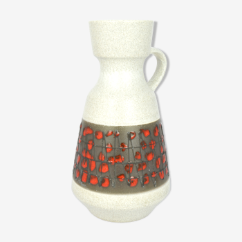 Vase en céramique avec une oreille U-Keramik 303/25 Allemagne dans les années 1960