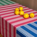 Tablecloth, green/pink/blue patchwork