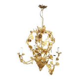 Golden cage chandelier