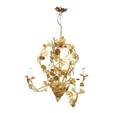 Golden cage chandelier