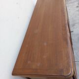 Louis XV style rustic buffet in solid walnut