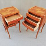 Paire de chevets e style Louis XV