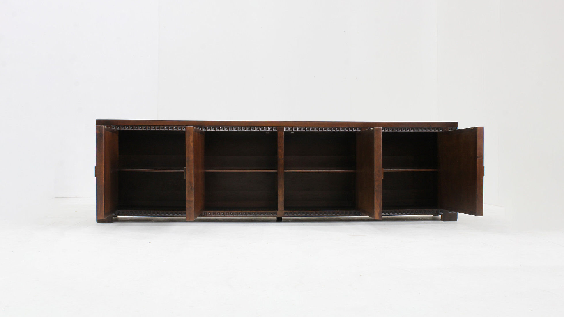 Spanish brutalist sideboard solid wood