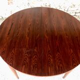 Table de salle à manger en palissandre extensible avec rallonges papillon, 1960’