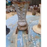 Set of 6 cast iron vases from 1900 from Charleville-Mézières