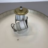 round 36cm metal Gino Sarfatti Style wall Ceiling Light Flushmount, Italy 1950s