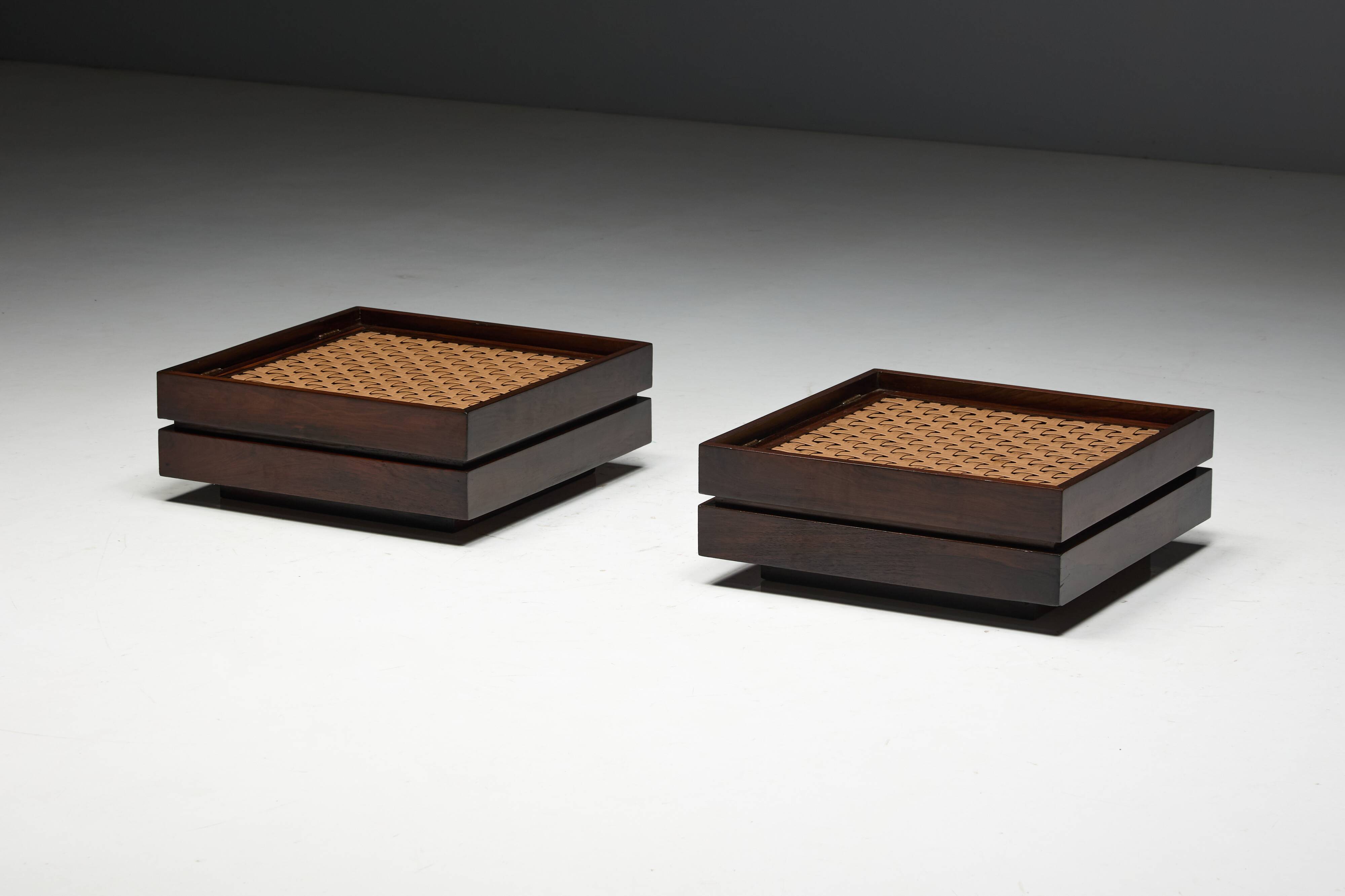 Brazilian Ottomans by Celina Decorações, Brazil, 1960s