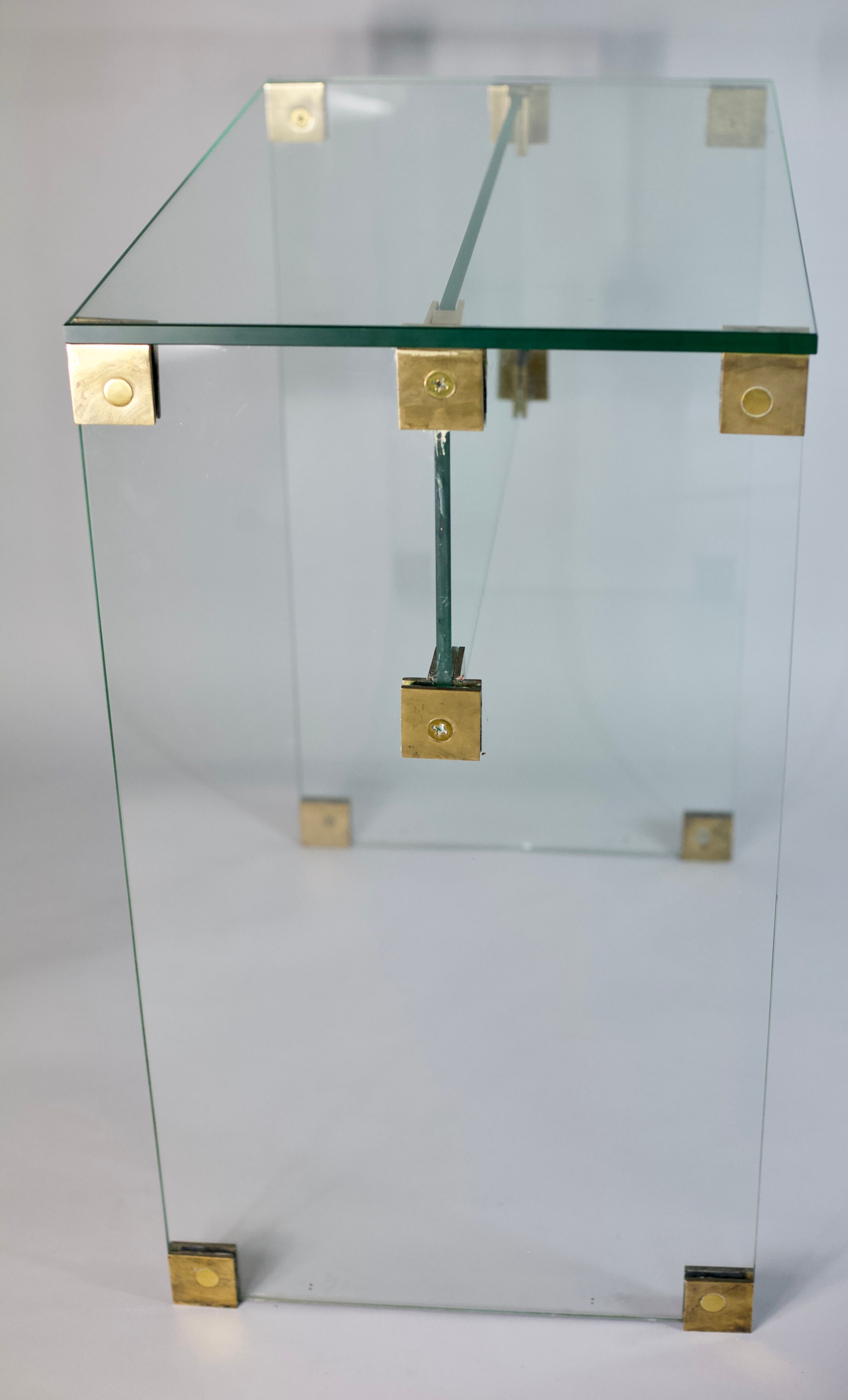 Console glass and bronze, France, 60 years