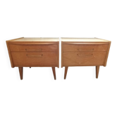 Pair of vintage Scandinavian bedside tables