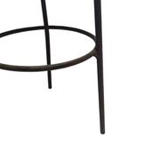 Postmodern brutalist iron and wooden plant stand, Poland, 1970s