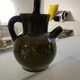 Pitcher in Provence khaki varnished clay signature Camares