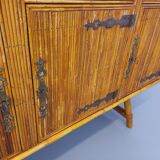 Vintage rattan sideboard from the 50/60s