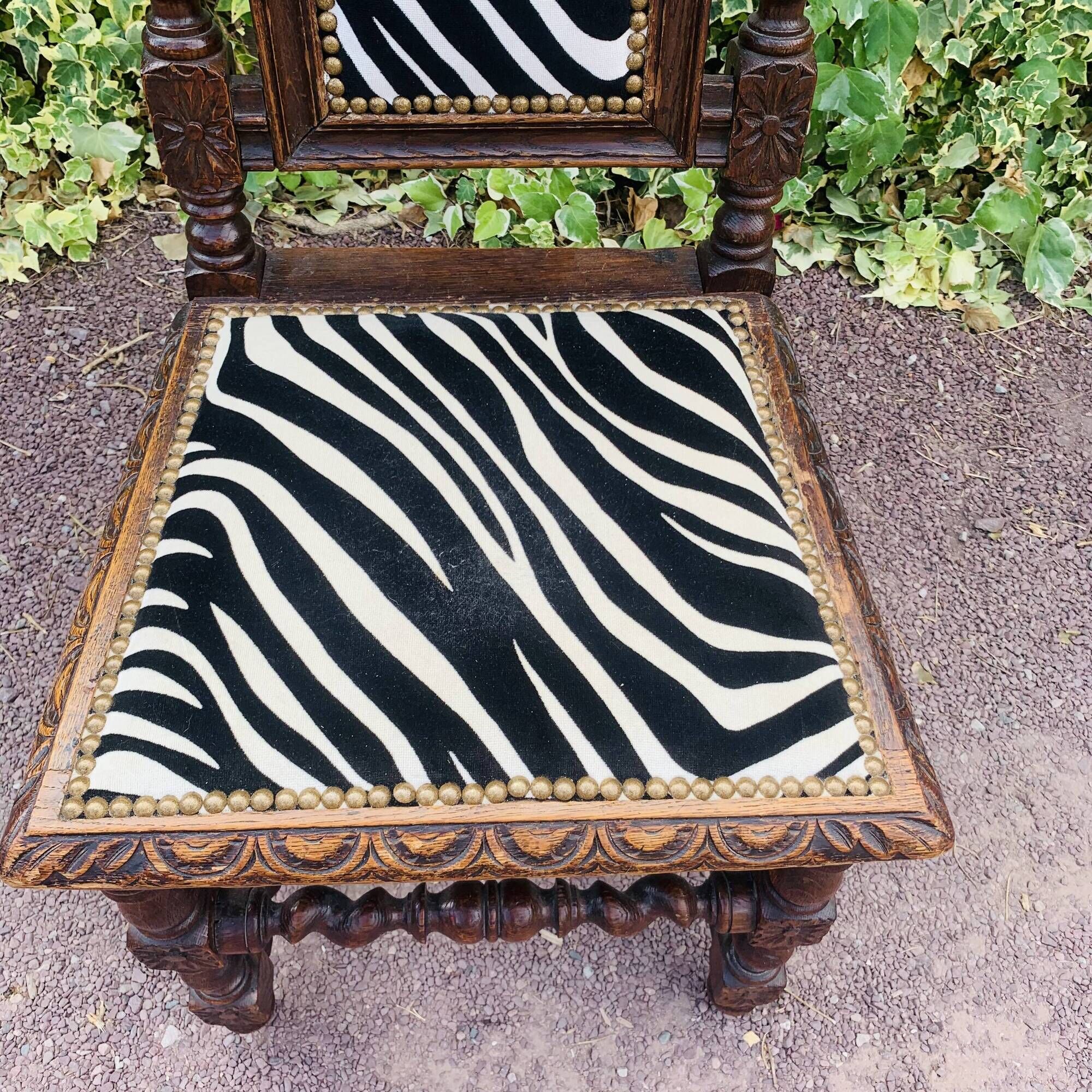 Antique carved wooden chair