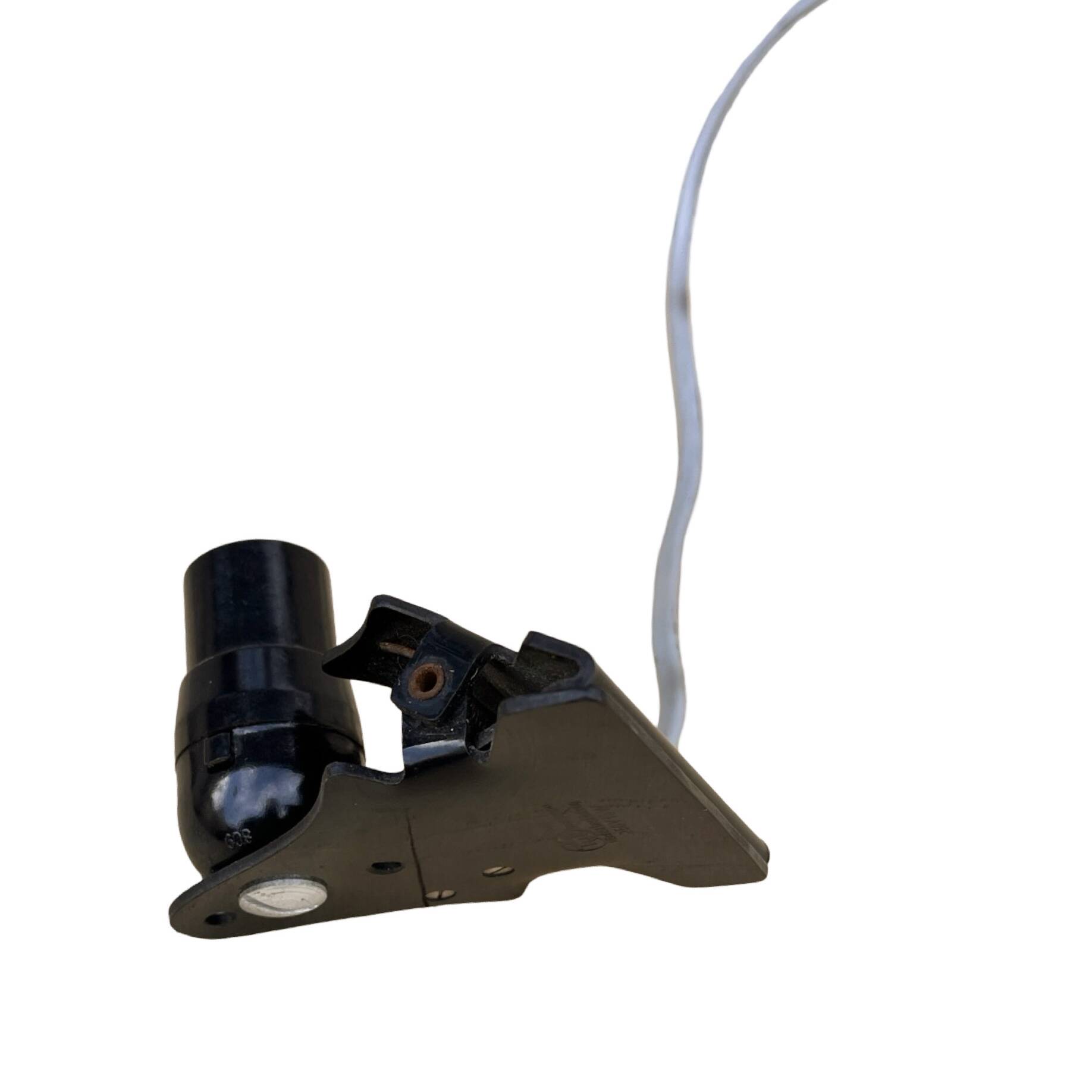 Small clip-on night lamp, Buchleseleuchte Germany 1950s.