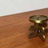 Vintage brutalist bronze chandelier by Gallo, 1970s.