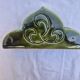 Vintage green glazed ceramic table set – Signature JG or