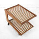 Cart bar teak with pattern maze 1960 s
