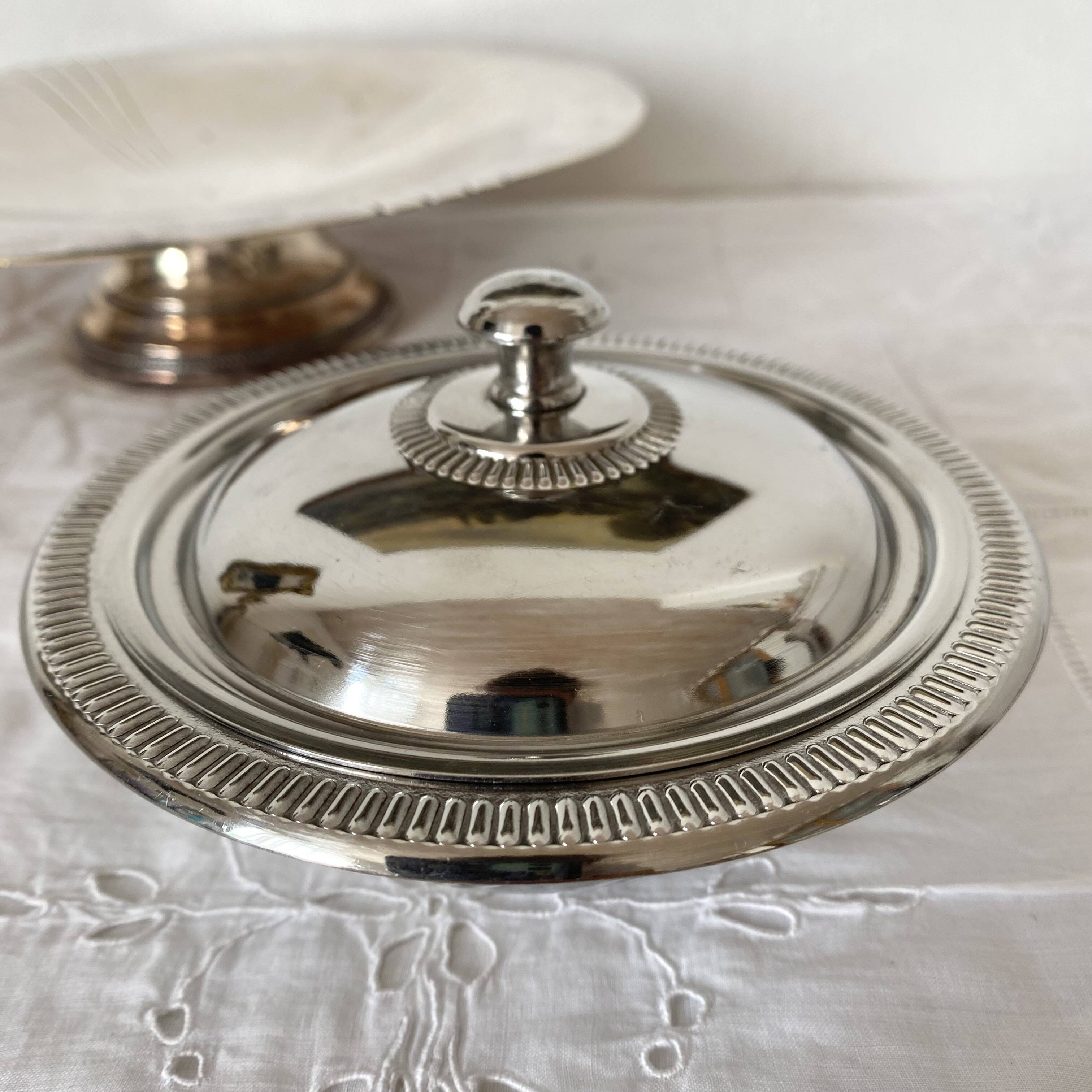 Stainless steel sugar bowl