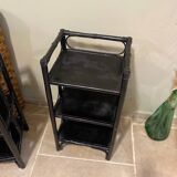 Black rattan shelf