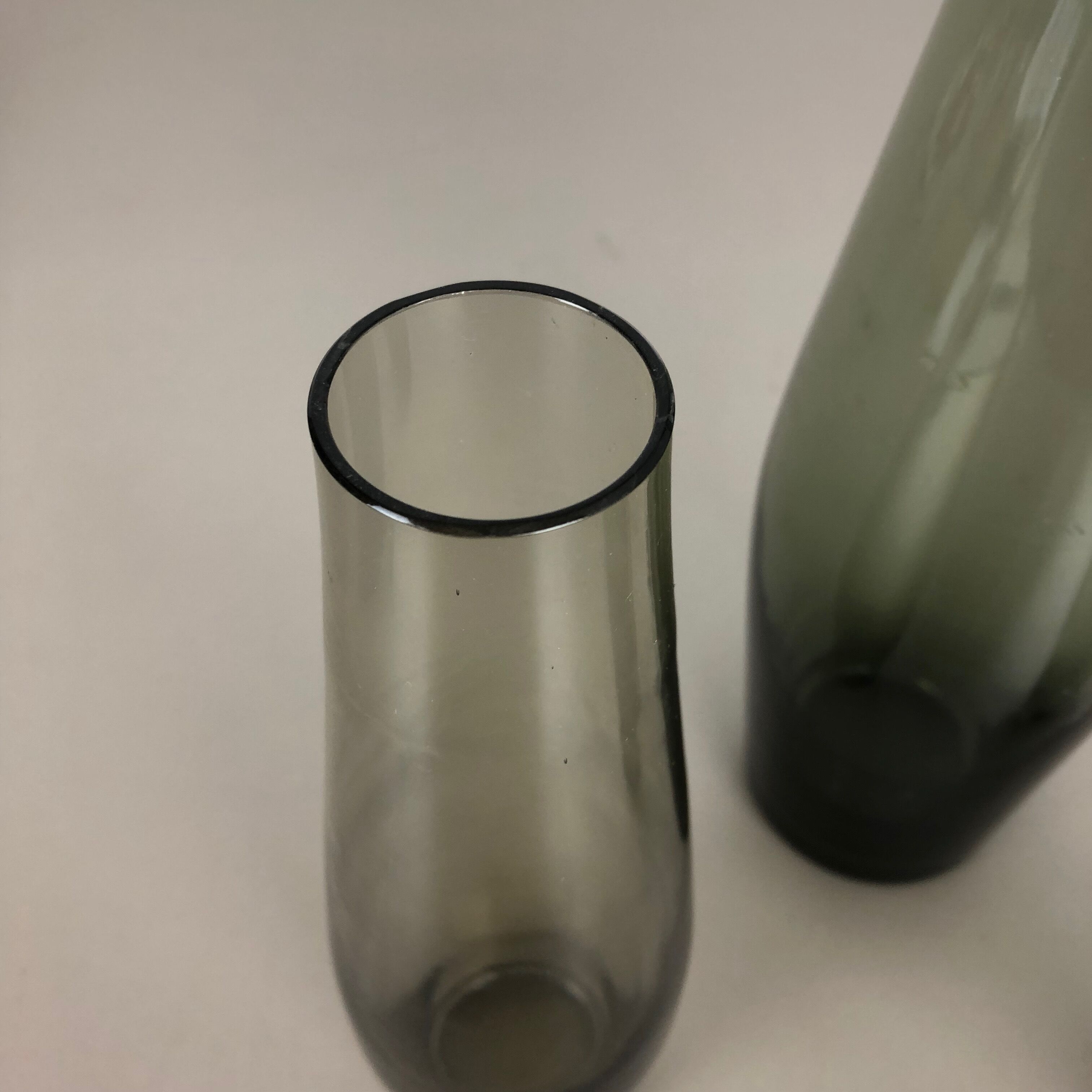 Vintage 1960s Set of Three Turmalin Vases by Wilhelm Wagenfeld for WMF, Germany