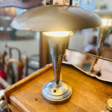 1950s metal mushroom lamp