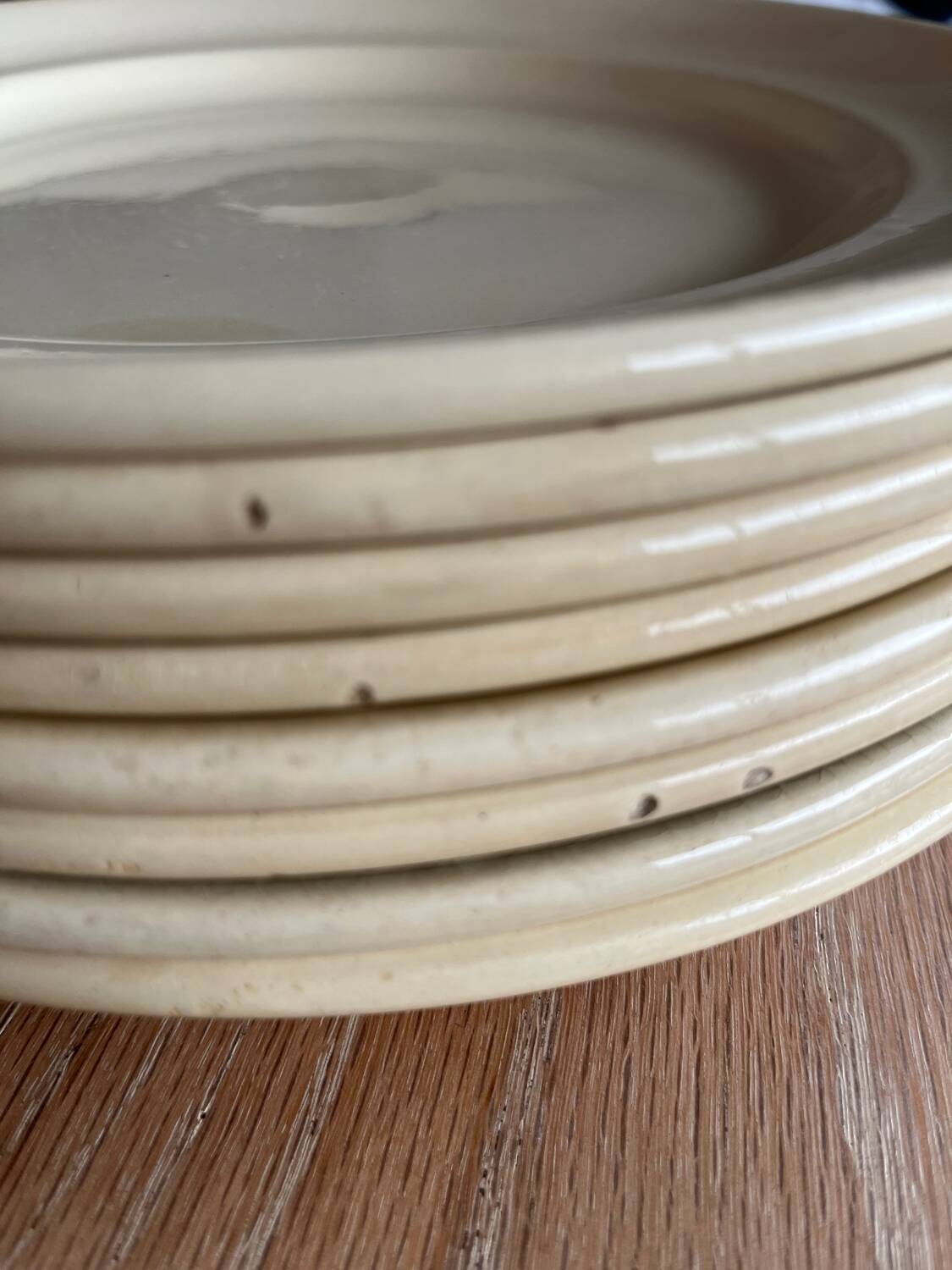 8 very old dinner plates Digoin & Sarreguemines
