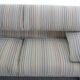 Cassina Maralunga 3-seat sofa by Vico Magistretti in striped colored fabrics