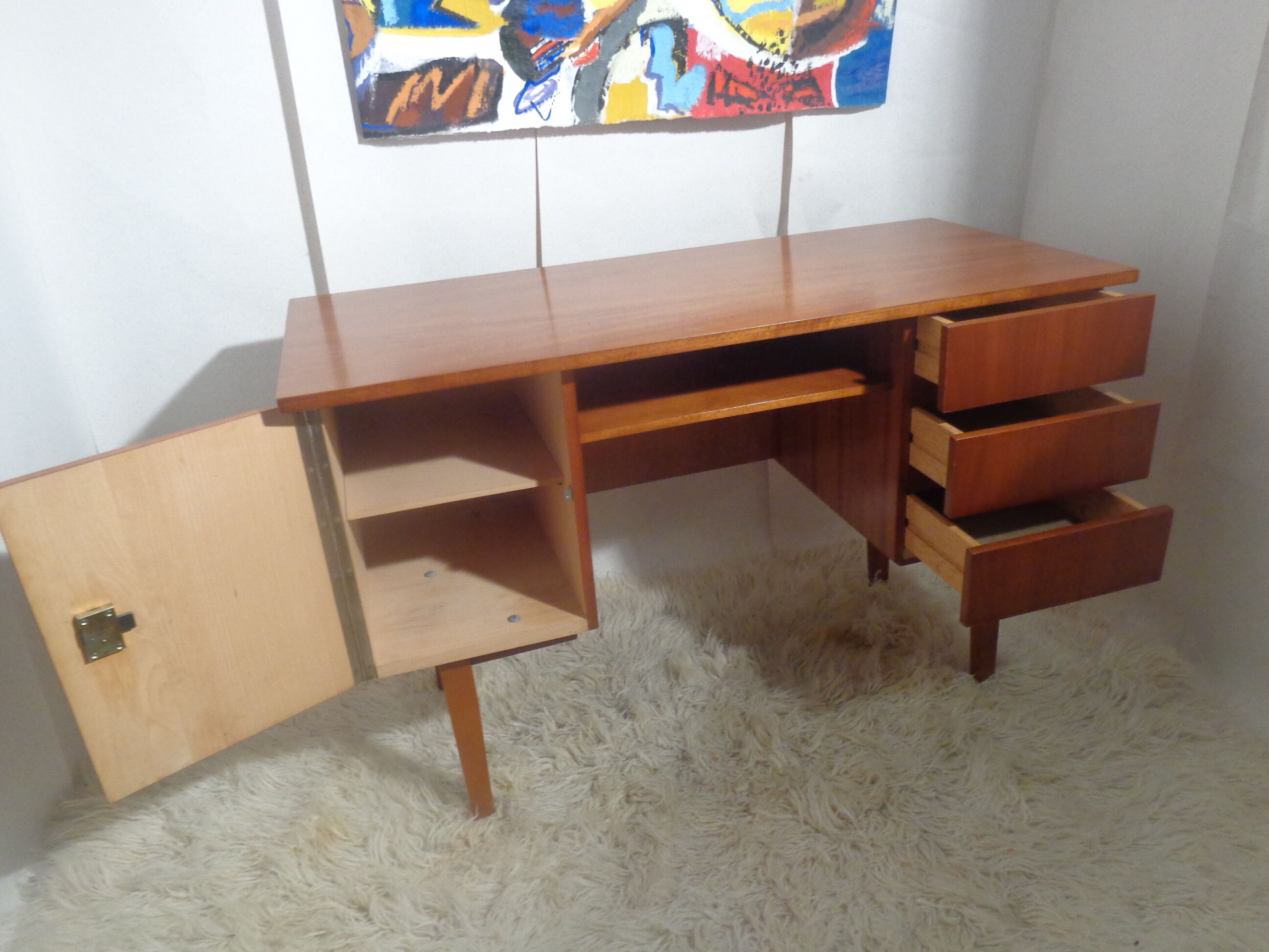 Vintage office of the 60s teak
