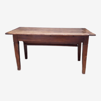 Solid walnut kneading table old XIX°