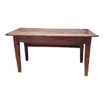 Solid walnut kneading table old XIX°